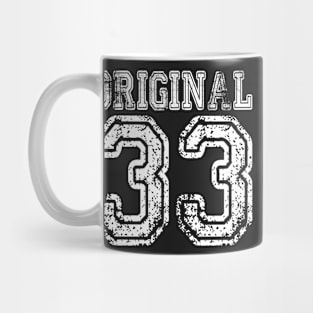 Original 33 2033 1933 T-shirt Birthday Gift Age Year Old Boy Girl Cute Funny Man Woman Jersey Style Mug